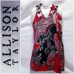 💟💕ALLISON TAYLOR paisley print top *Medium. Excellent condition